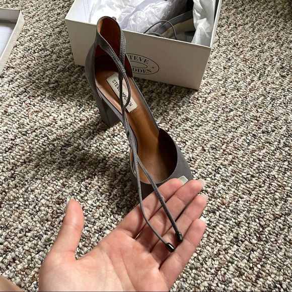 Steve Madden grey lace up heels - Picture 2 of 5